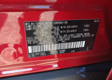 2022 Toyota Rav4 Prime Se from USA, damaged, VIN JTMAB3FV0ND091287